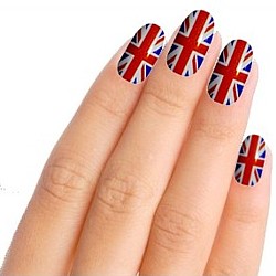 Union Jack Nail Art Nail Wraps