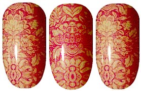 Vintage Pink Floral Nail Wraps