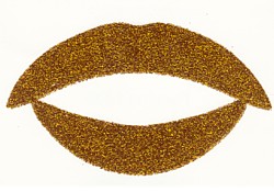Gold Glitter Passion Lips