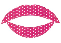 Pink Polka Dot Passion Lips