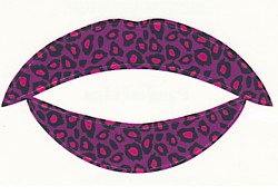 Purple Cheetah Passion Lips