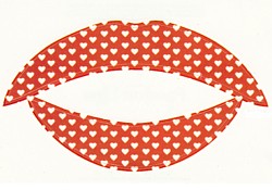 Red Hearts Passion Lips