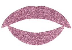 Rose Glitter Lip Tattoos